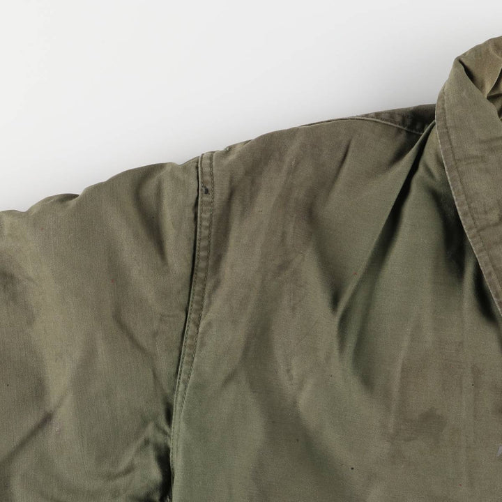 Authentic 1980'S US Navy A-2 Military Deck Jacket, Made in USA, Large (1942-1944), Men's Size L, Vintage Nylon Khaki type Vintage Second Hand