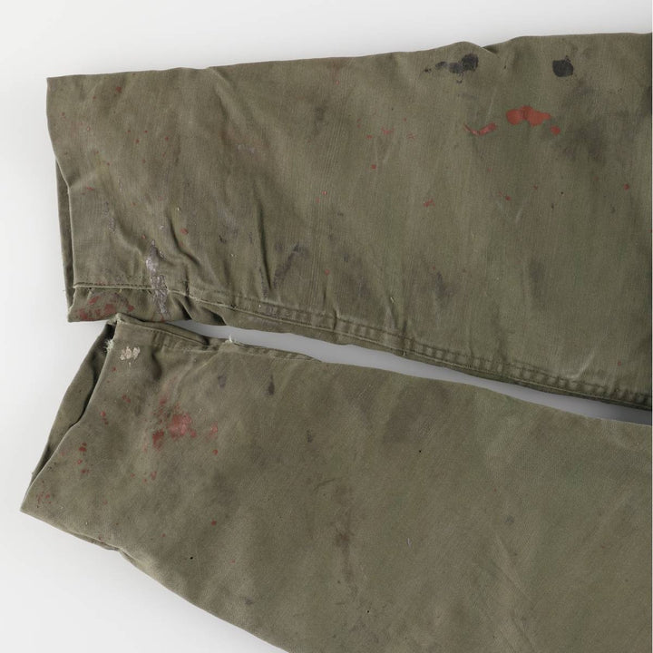 Authentic 1980'S US Navy A-2 Military Deck Jacket, Made in USA, Large (1942-1944), Men's Size L, Vintage Nylon Khaki type Vintage Second Hand