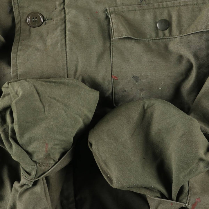 Authentic 1980'S US Navy A-2 Military Deck Jacket, Made in USA, Large (1942-1944), Men's Size L, Vintage Nylon Khaki type Vintage Second Hand