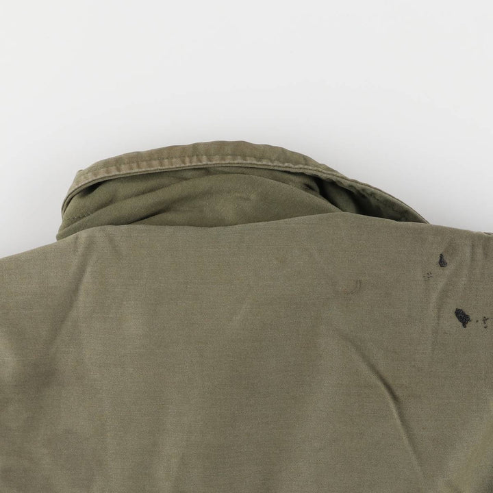 Authentic 1980'S US Navy A-2 Military Deck Jacket, Made in USA, Large (1942-1944), Men's Size L, Vintage Nylon Khaki type Vintage Second Hand