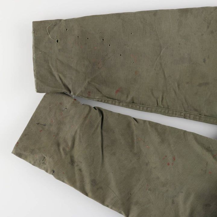 Authentic 1980'S US Navy A-2 Military Deck Jacket, Made in USA, Large (1942-1944), Men's Size L, Vintage Nylon Khaki type Vintage Second Hand