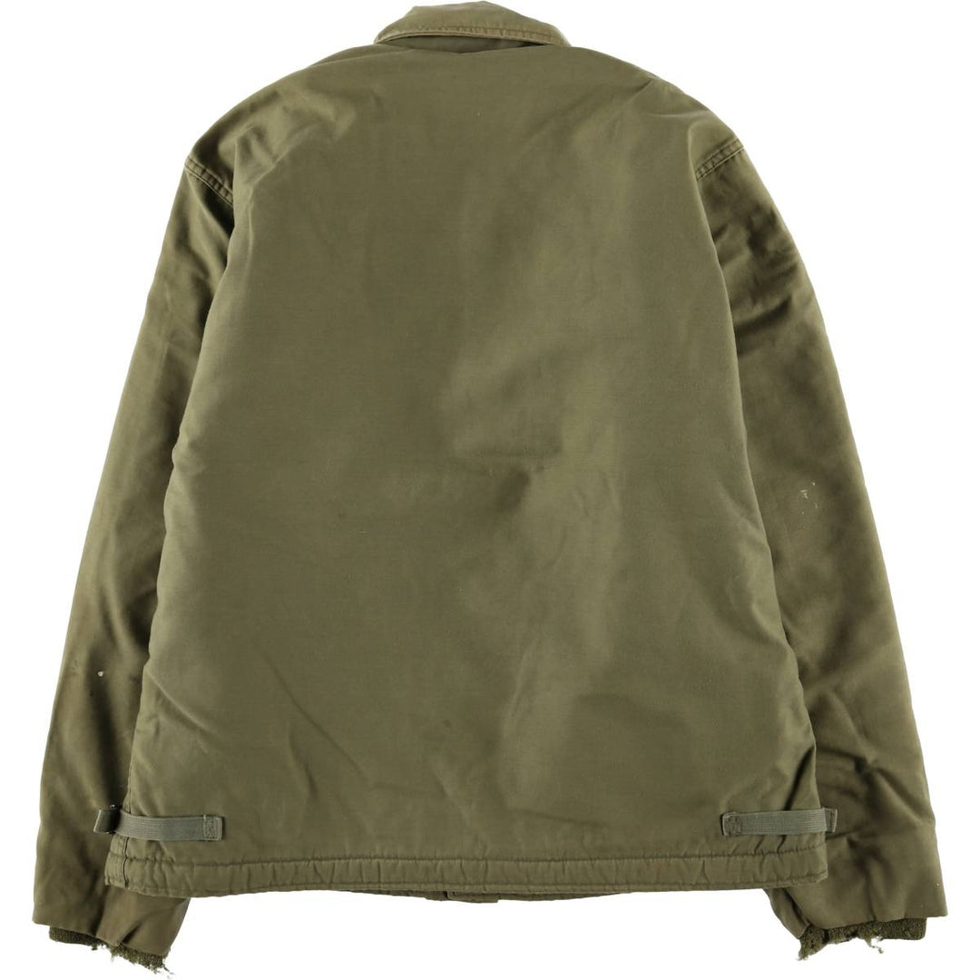Authentic US Navy A-2 Military Deck Jacket, Large (1942-1944), Men's Size L, Vintage unclear Khaki type Vintage Second Hand