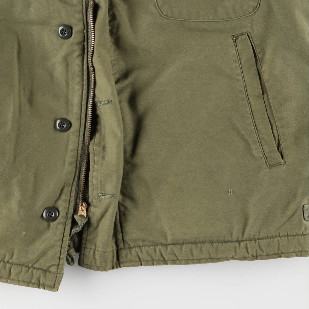 Authentic US Navy A-2 Military Deck Jacket, Large (1942-1944), Men's Size L, Vintage unclear Khaki type Vintage Second Hand