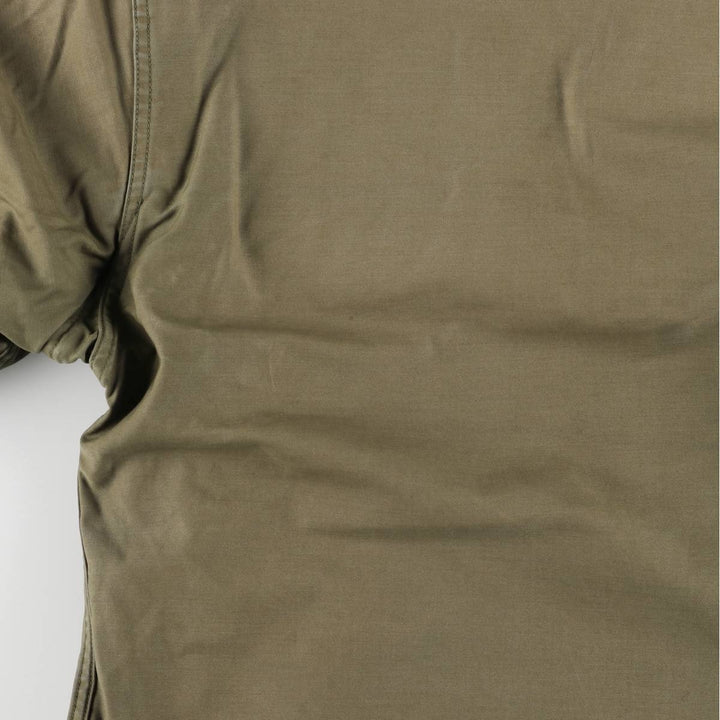 Authentic 1980'S US Navy A-2 Military Deck Jacket, Made in USA, Medium (38-40), Men's Size M, Vintage Nylon Khaki type Vintage Second Hand