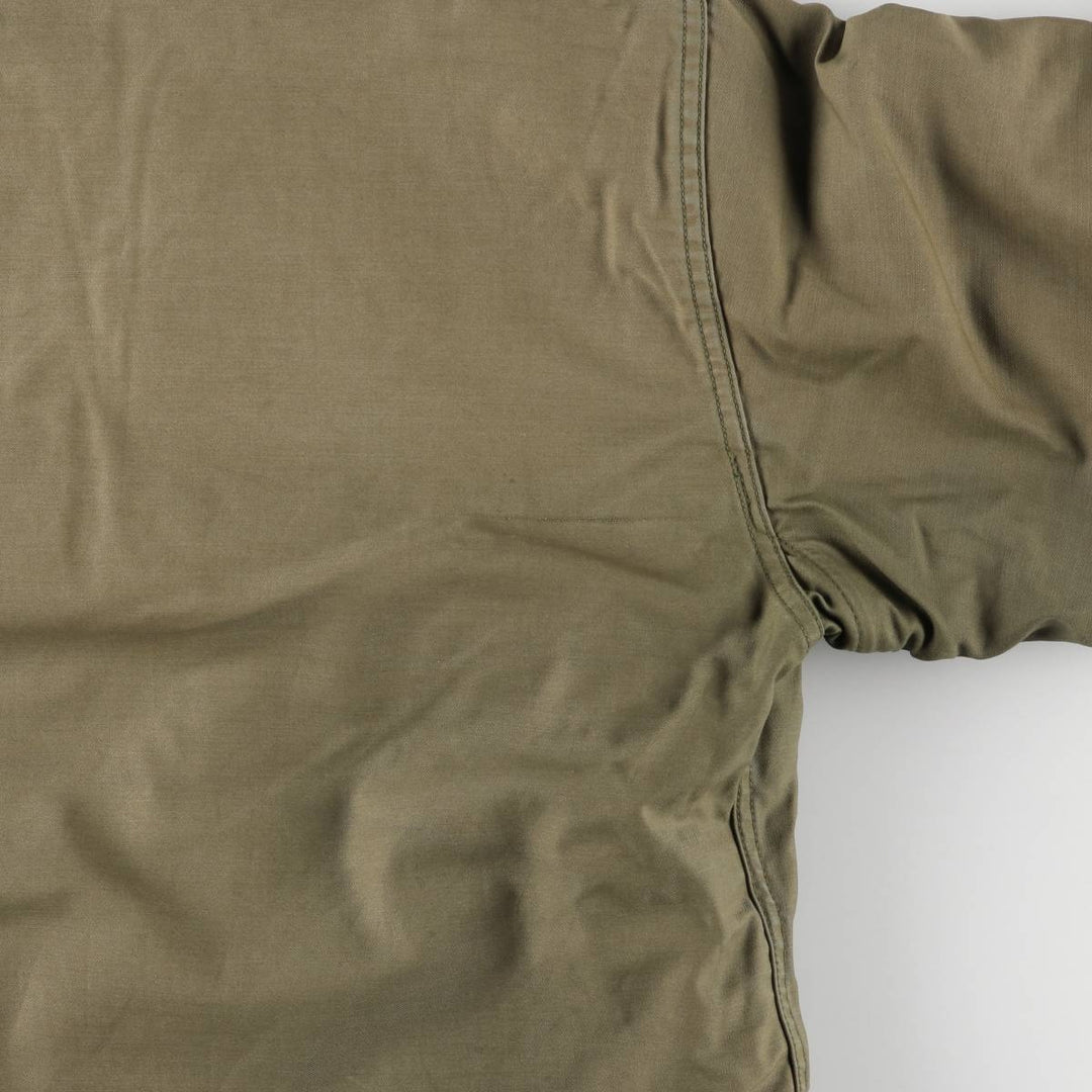 Authentic 1980'S US Navy A-2 Military Deck Jacket, Made in USA, Medium (38-40), Men's Size M, Vintage Nylon Khaki type Vintage Second Hand