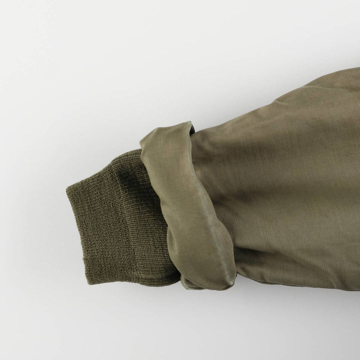 Authentic 1980'S US Navy A-2 Military Deck Jacket, Made in USA, Medium (38-40), Men's Size M, Vintage Nylon Khaki type Vintage Second Hand