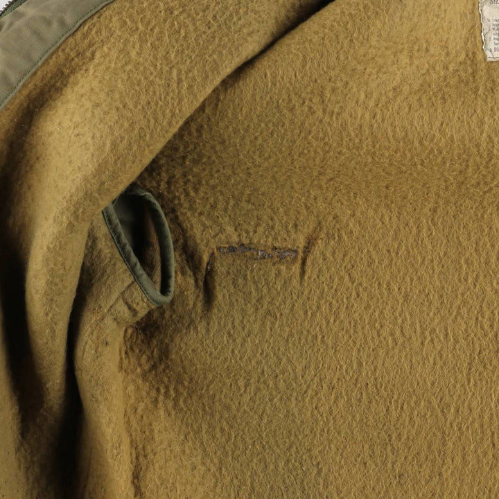 Authentic 1980'S US Navy A-2 Military Deck Jacket, Made in USA, Medium (38-40), Men's Size M, Vintage Nylon Khaki type Vintage Second Hand