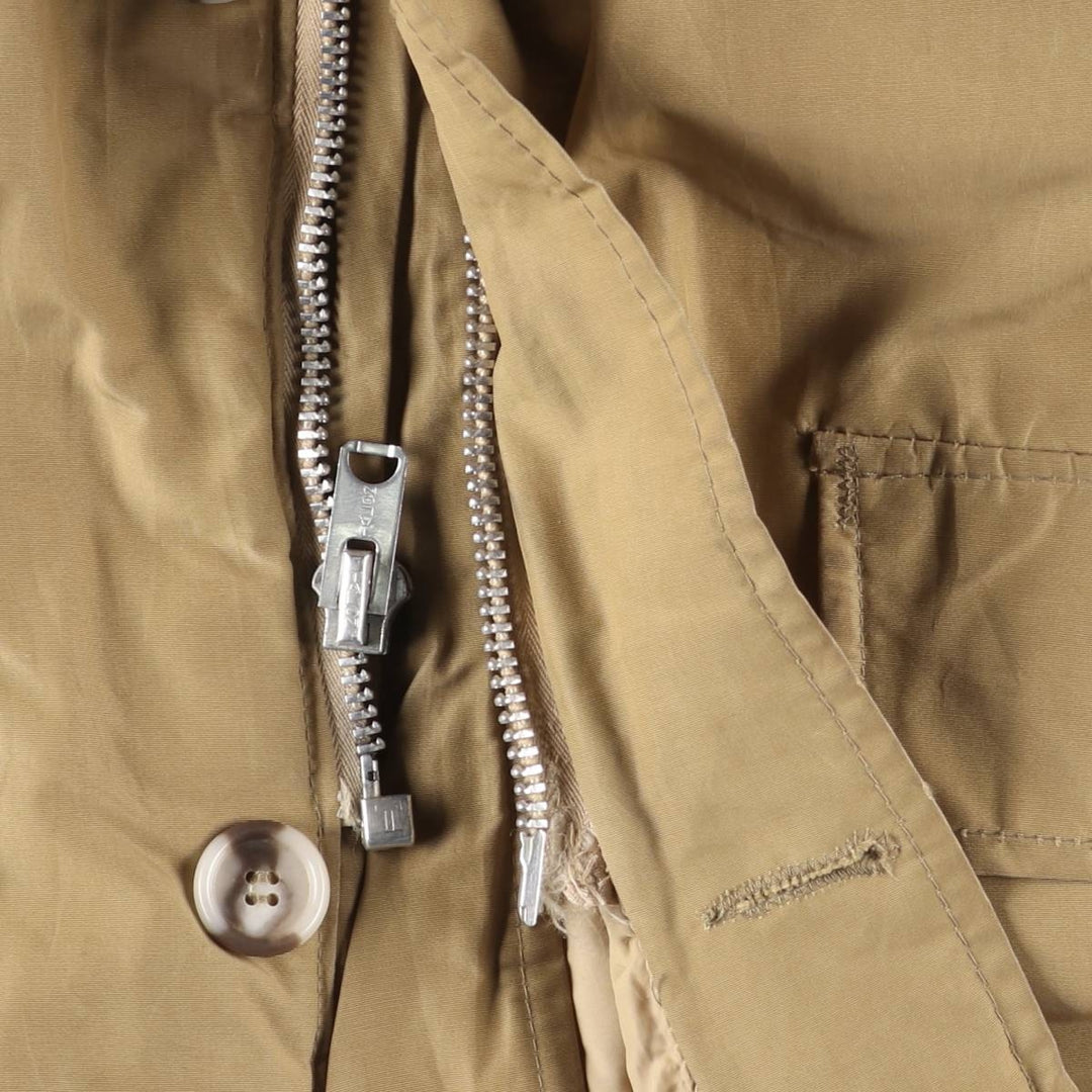 1960'S LLBean Goose Down Mackinaw Jacket with Cursive White Tag, Men's XL cotton Beige type Vintage Second Hand