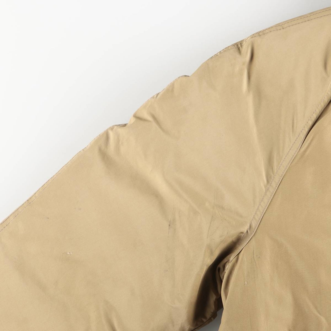 1960'S LLBean Goose Down Mackinaw Jacket with Cursive White Tag, Men's XL cotton Beige type Vintage Second Hand