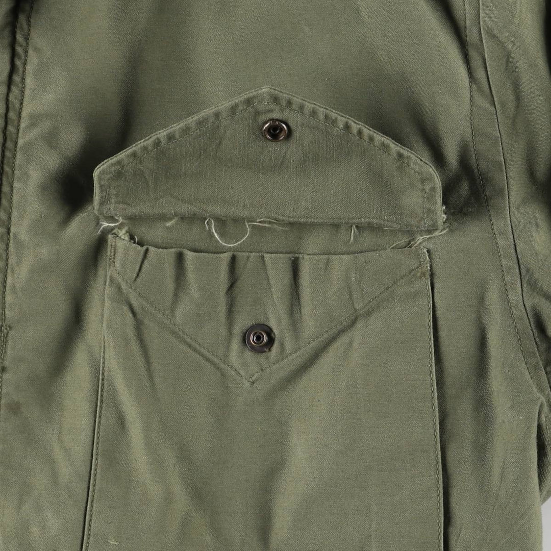 1960'S US Military M-65 2nd Class Military Field Jacket, Made in USA, Regular Medium, Men's Size M, Vintage unclear Khaki type Vintage Second Hand