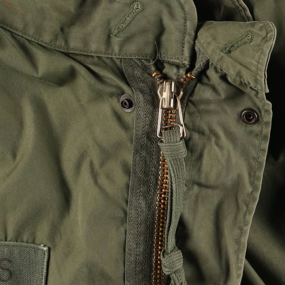 1970'S US Military M-65 Field Coat, Mod Coat, Made in USA, Medium-Regular, Men's Size M, Vintage cotton Khaki type Vintage Second Hand