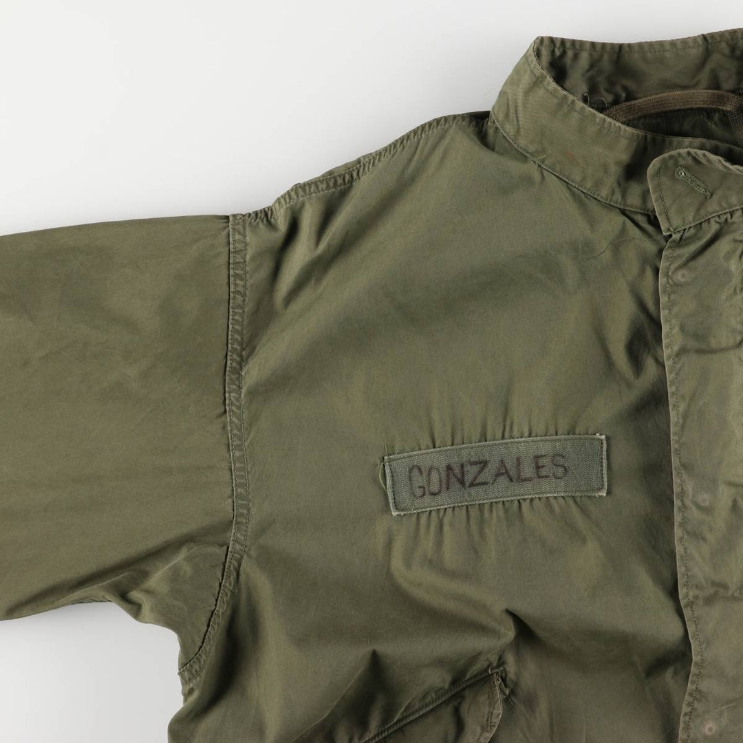 1970'S US Military M-65 Field Coat, Mod Coat, Made in USA, Medium-Regular, Men's Size M, Vintage cotton Khaki type Vintage Second Hand