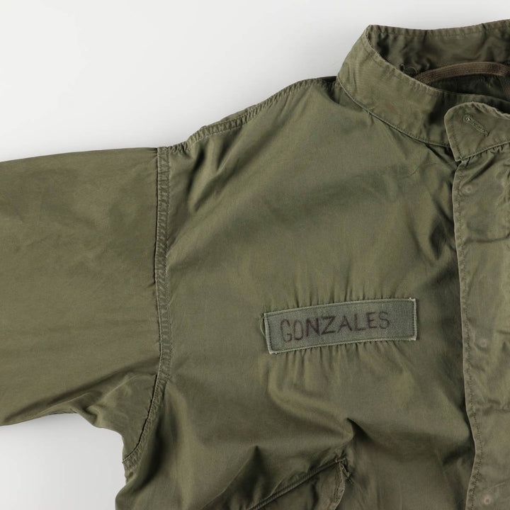 1970'S US Military M-65 Field Coat, Mod Coat, Made in USA, Medium-Regular, Men's Size M, Vintage cotton Khaki type Vintage Second Hand