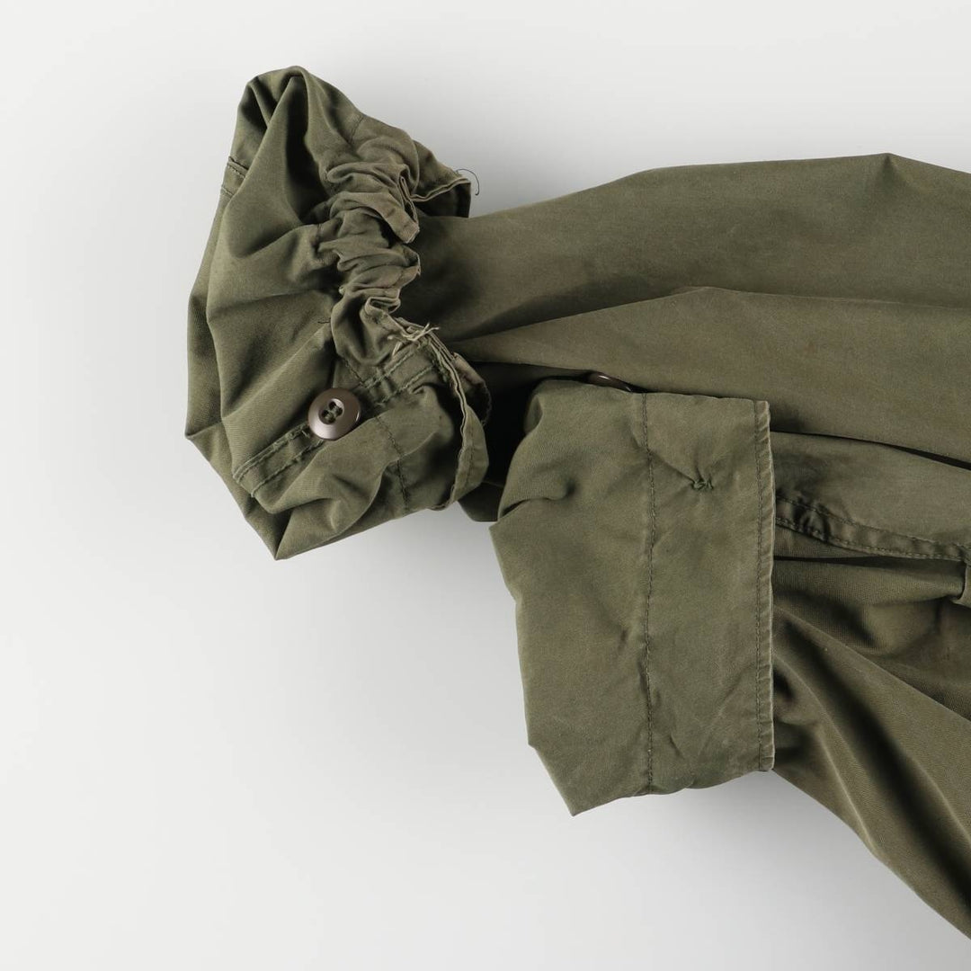 1970'S US Military M-65 Field Coat, Mod Coat, Made in USA, Medium-Regular, Men's Size M, Vintage cotton Khaki type Vintage Second Hand