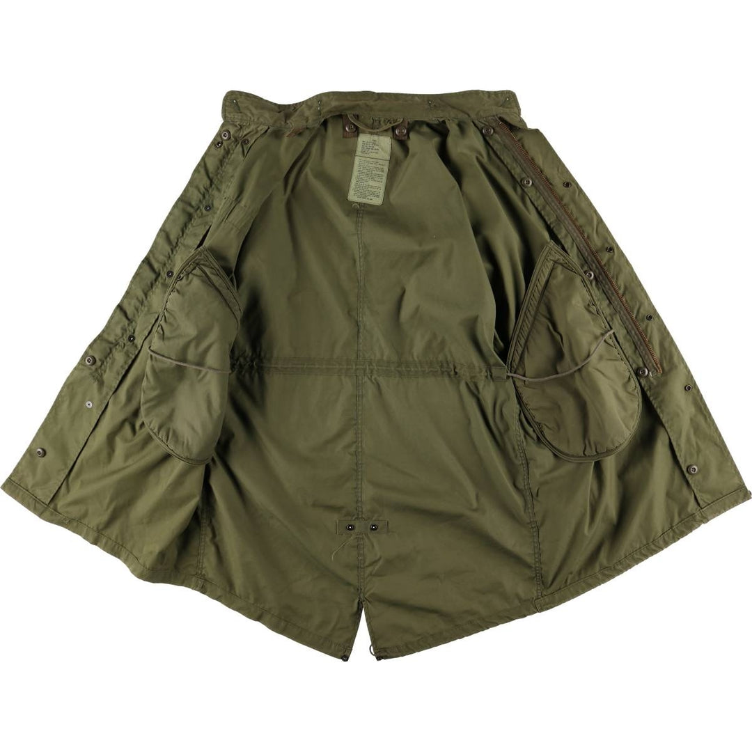 1980'S US Military M-65 Field Coat, Mod Coat, Made in USA, X-Small, Men's XS, Vintage cotton Khaki type Vintage Second Hand