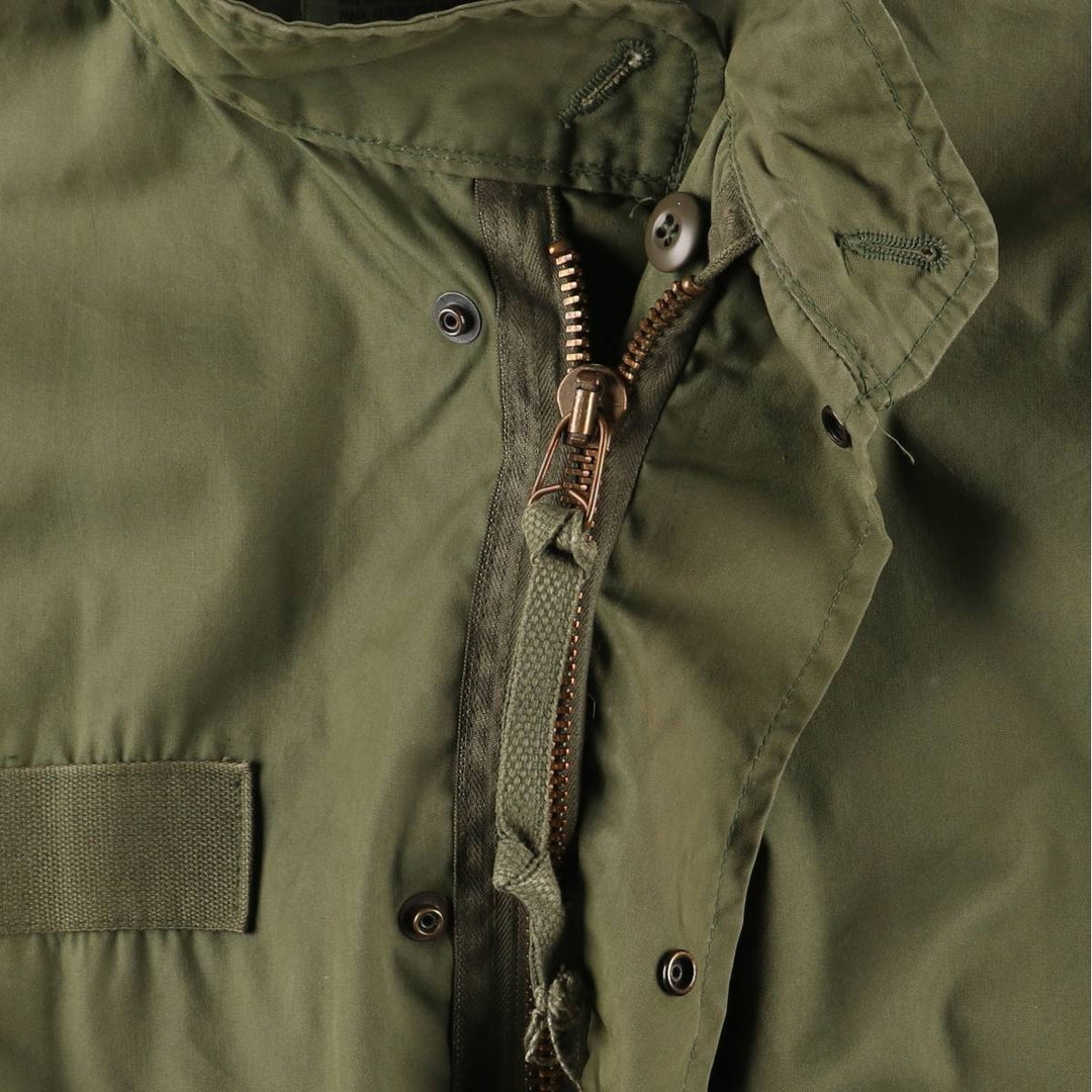 1980'S US Military M-65 Field Coat, Mod Coat, Made in USA, X-Small, Men's XS, Vintage cotton Khaki type Vintage Second Hand