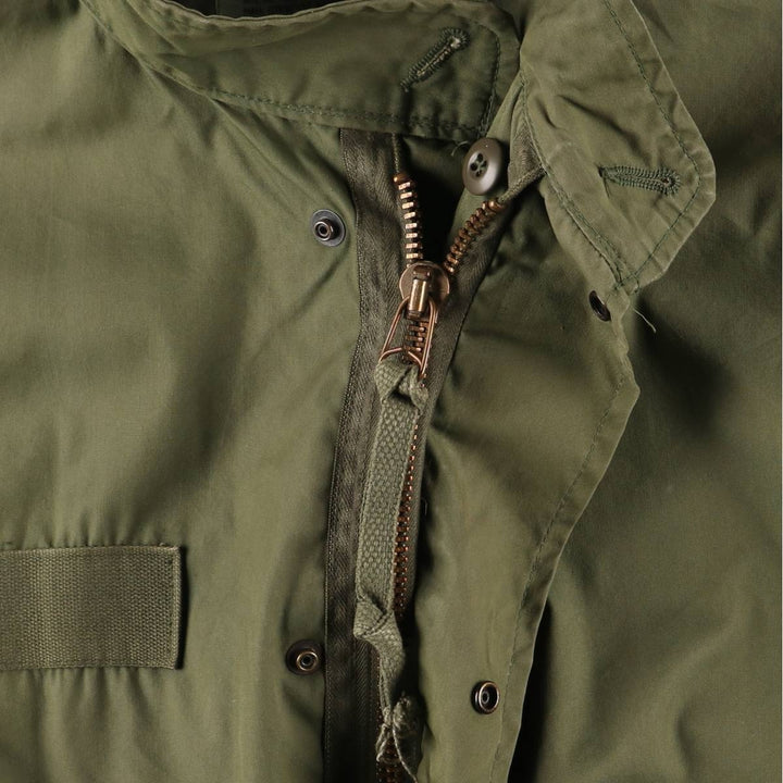 1980'S US Military M-65 Field Coat, Mod Coat, Made in USA, X-Small, Men's XS, Vintage cotton Khaki type Vintage Second Hand