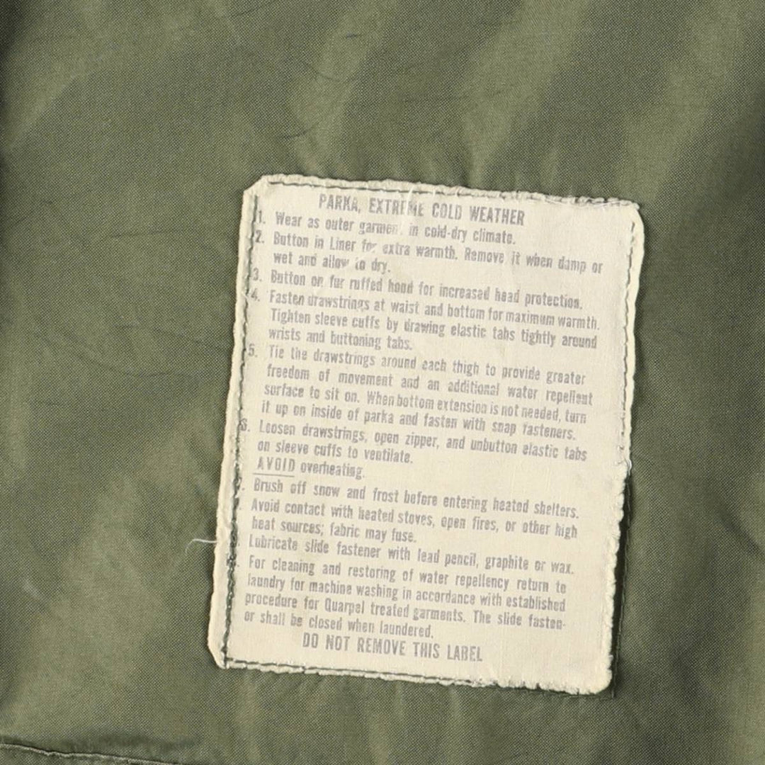 1970'S US Military M-65 Field Coat, Mod Coat, Made in USA, Small Regular, Men's Size Small, Vintage unclear Khaki type Vintage Second Hand