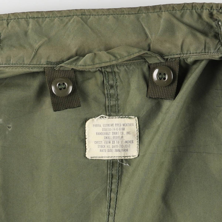 1970'S US Military M-65 Field Coat, Mod Coat, Made in USA, Small Regular, Men's Size Small, Vintage unclear Khaki type Vintage Second Hand