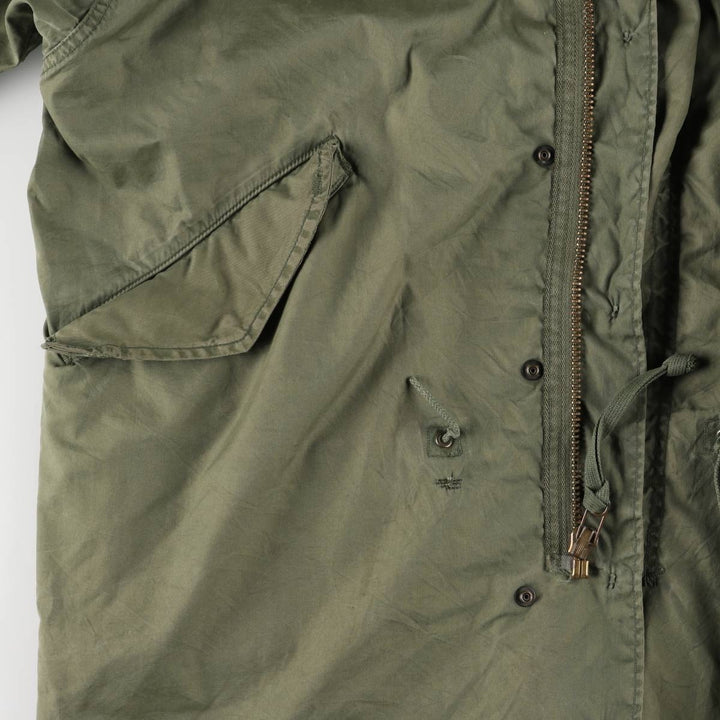 1970'S US Military M-65 Field Coat, Mod Coat, Made in USA, Small Regular, Men's Size Small, Vintage unclear Khaki type Vintage Second Hand