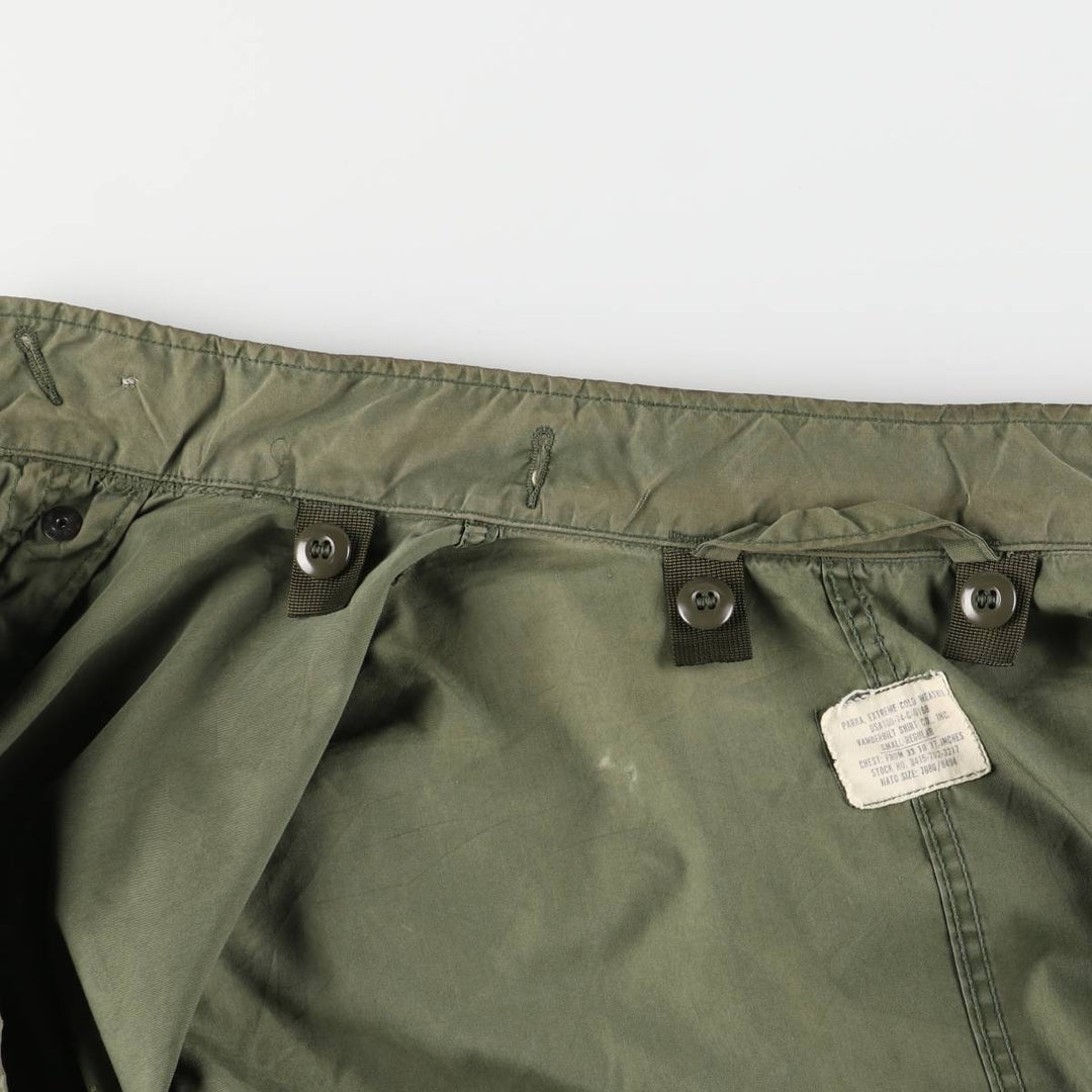 1970'S US Military M-65 Field Coat, Mod Coat, Made in USA, Small Regular, Men's Size Small, Vintage unclear Khaki type Vintage Second Hand