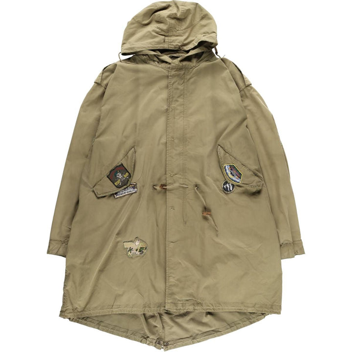 Authentic 1950'S US Military M-51 Custom Field Parka/Mod Coat, Made in USA, Large, Men's Size L, Vintage unclear Khaki type Vintage Second Hand