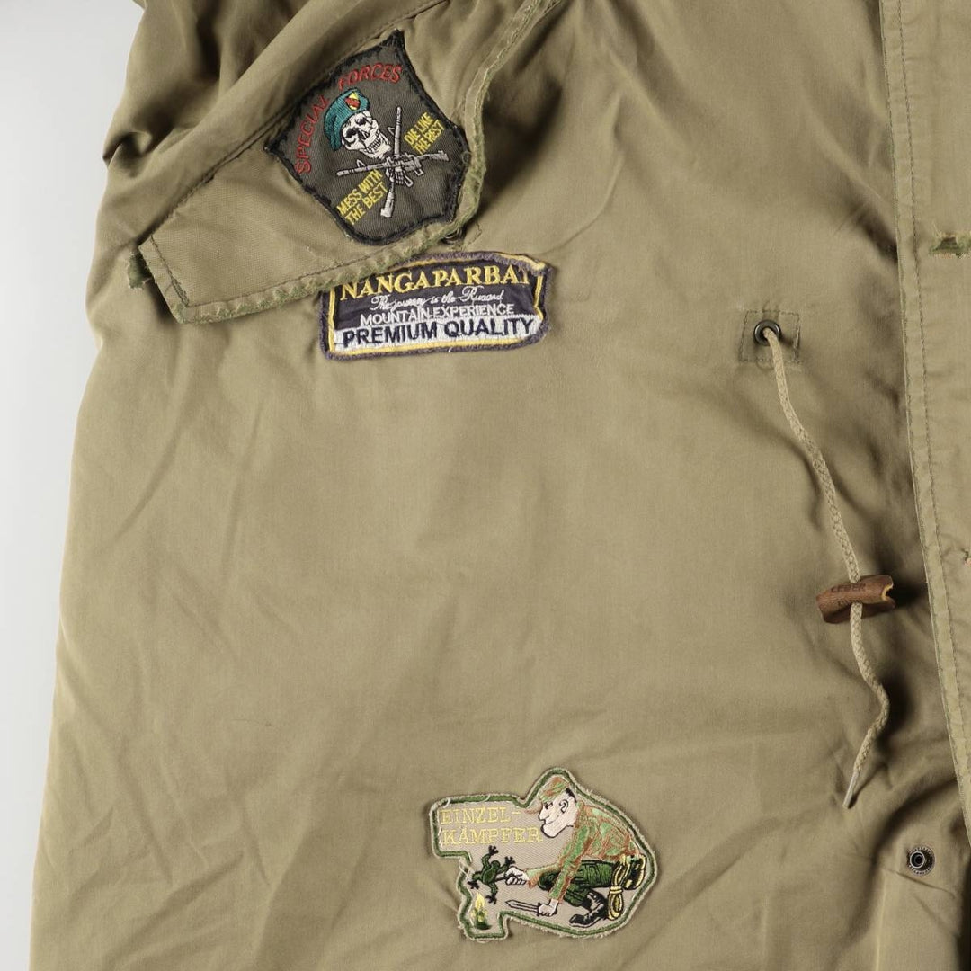 Authentic 1950'S US Military M-51 Custom Field Parka/Mod Coat, Made in USA, Large, Men's Size L, Vintage unclear Khaki type Vintage Second Hand