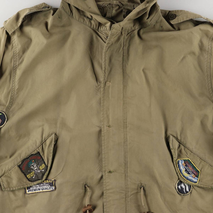 Authentic 1950'S US Military M-51 Custom Field Parka/Mod Coat, Made in USA, Large, Men's Size L, Vintage unclear Khaki type Vintage Second Hand