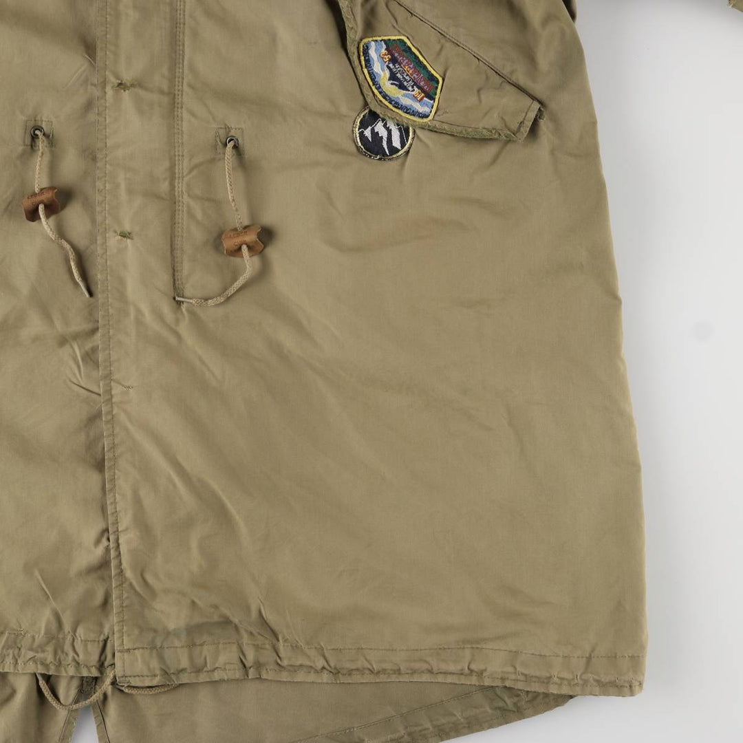 Authentic 1950'S US Military M-51 Custom Field Parka/Mod Coat, Made in USA, Large, Men's Size L, Vintage unclear Khaki type Vintage Second Hand