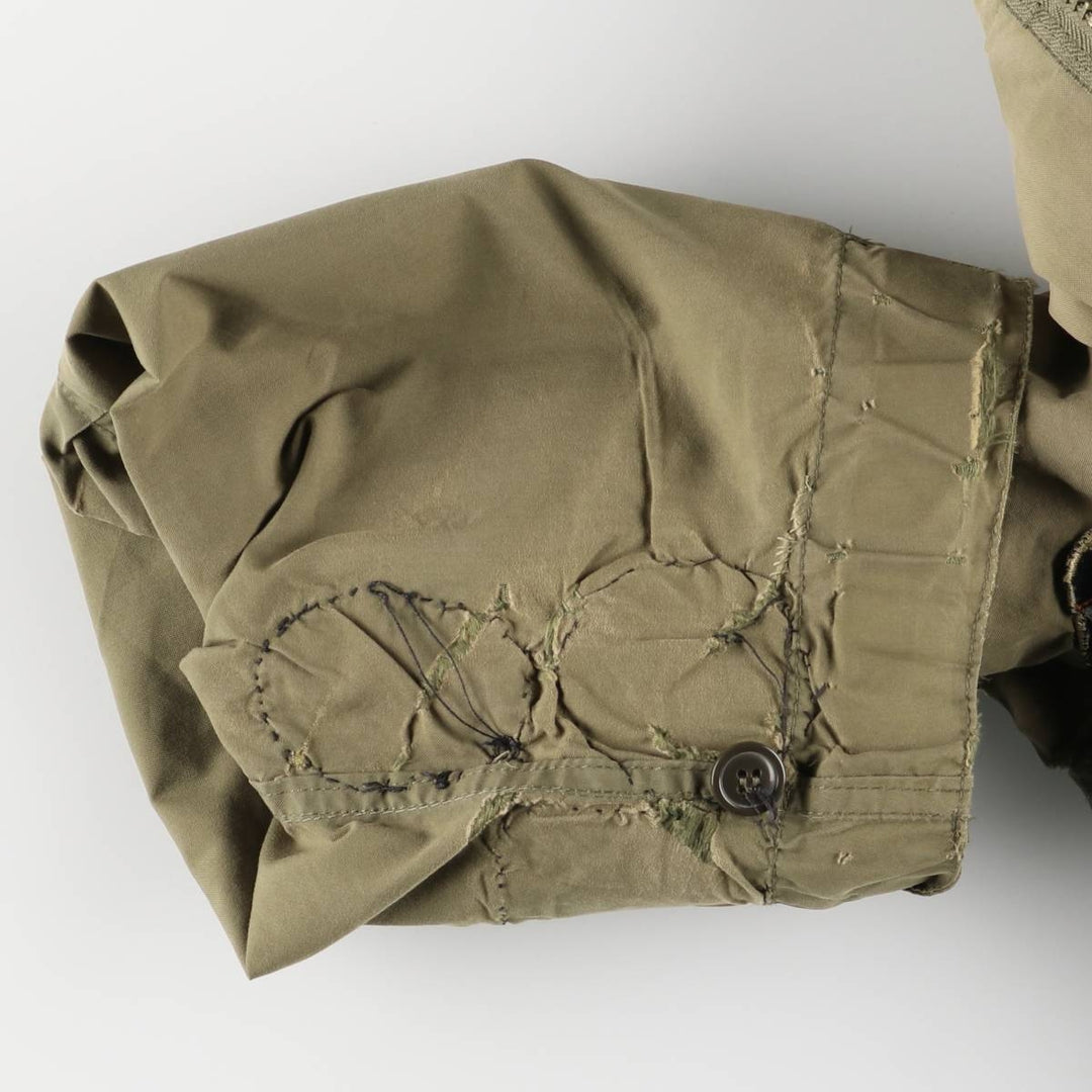 Authentic 1950'S US Military M-51 Custom Field Parka/Mod Coat, Made in USA, Large, Men's Size L, Vintage unclear Khaki type Vintage Second Hand