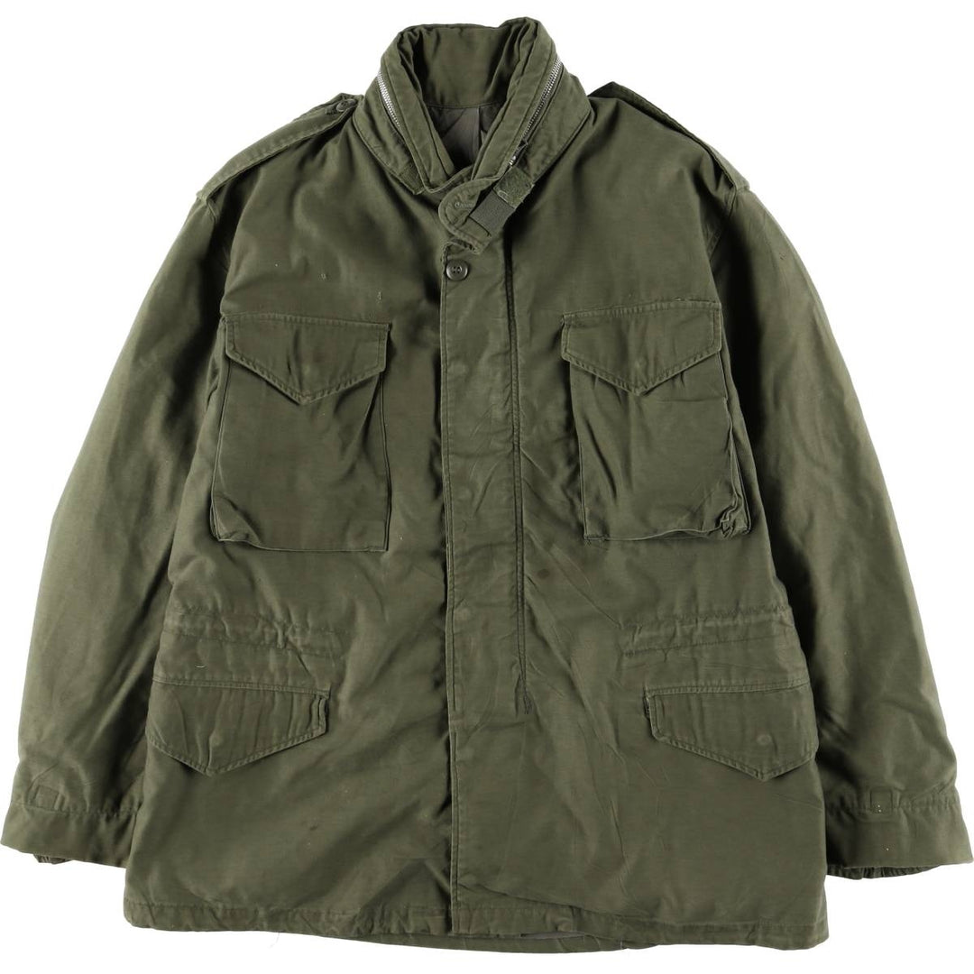 1960'S US Military M-65 2nd Class Military Field Jacket, Made in USA, Regular Medium, Men's Size M, Vintage unclear Khaki type Vintage Second Hand
