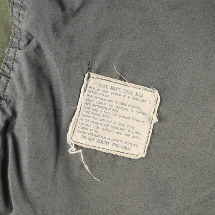 1960'S US Military M-65 2nd Class Military Field Jacket, Made in USA, Short-Small, Men's Size Small, Vintage unclear Khaki type Vintage Second Hand
