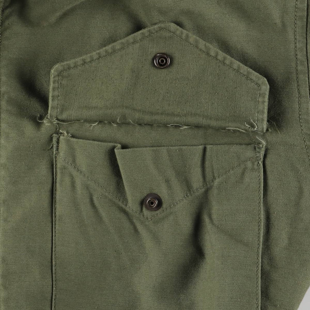 1960'S US Military M-65 2nd Class Military Field Jacket, Made in USA, Short-Small, Men's Size Small, Vintage unclear Khaki type Vintage Second Hand