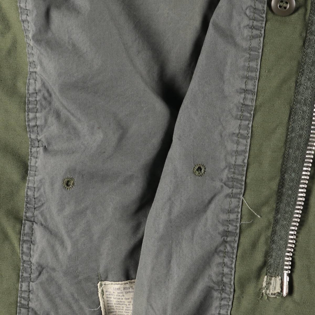 1960'S US Military M-65 2nd Class Military Field Jacket, Made in USA, Short-Small, Men's Size Small, Vintage unclear Khaki type Vintage Second Hand