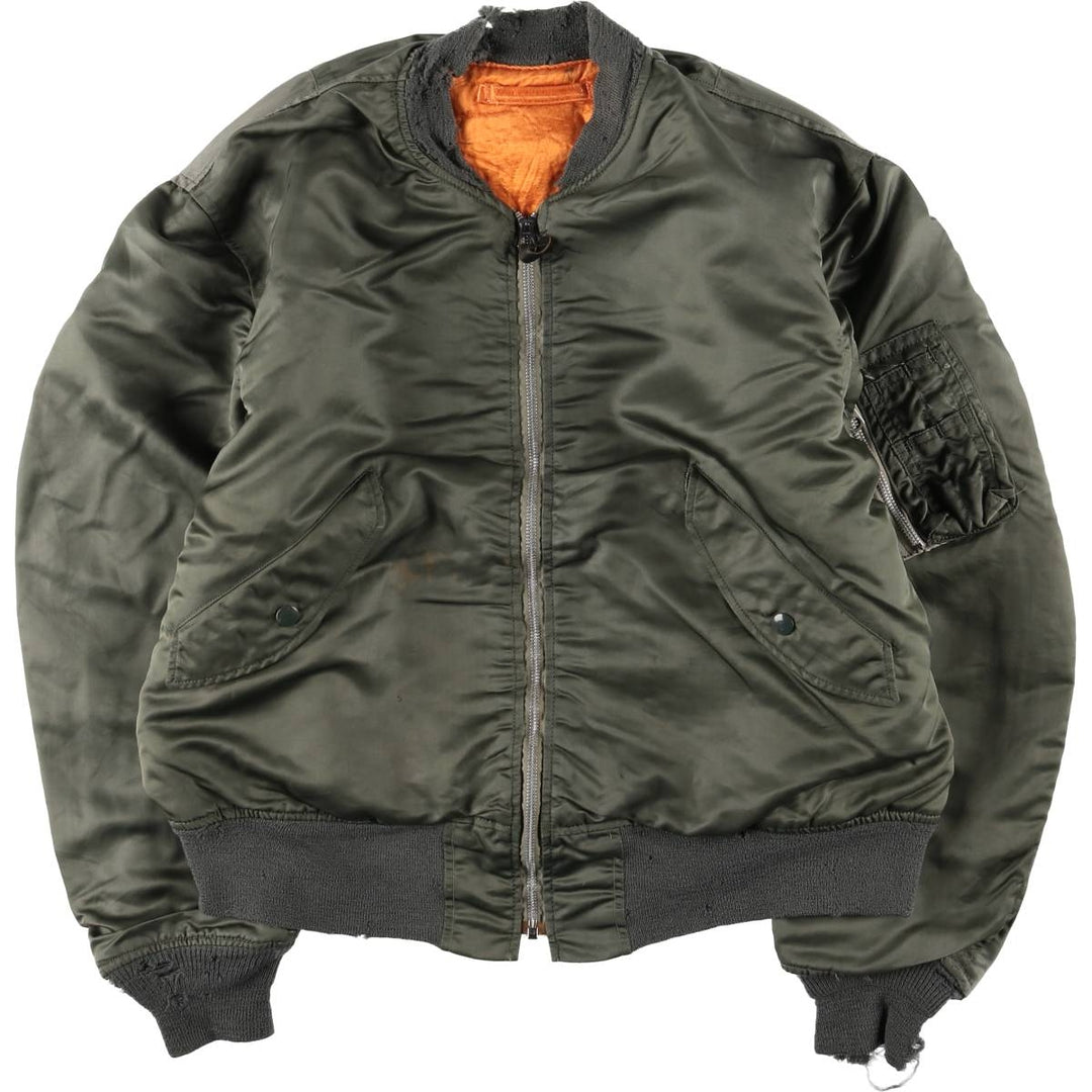 Vintage US Army L-2B Military Flight Jacket, Large, Men's Size L unclear Khaki type Vintage Second Hand