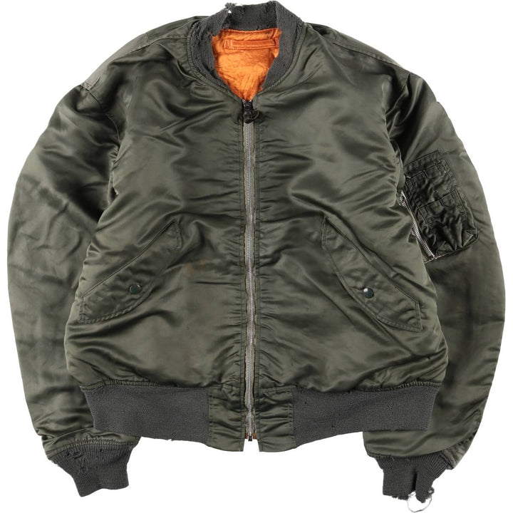 Vintage US Army L-2B Military Flight Jacket, Large, Men's Size L unclear Khaki type Vintage Second Hand