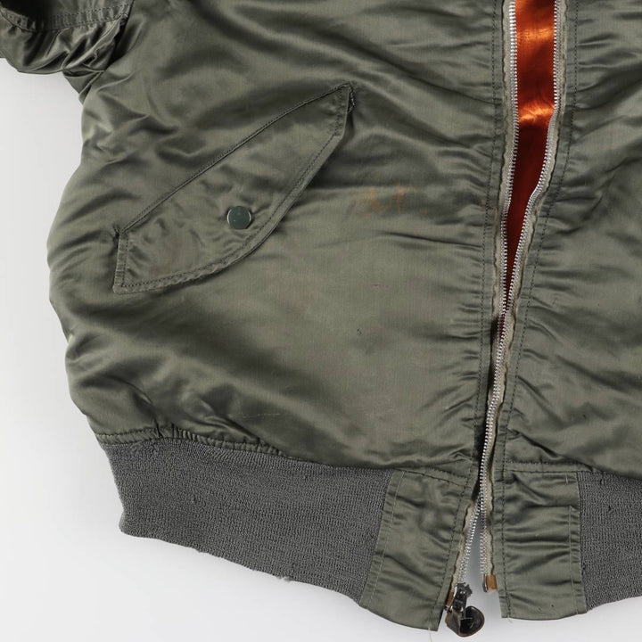 Vintage US Army L-2B Military Flight Jacket, Large, Men's Size L unclear Khaki type Vintage Second Hand