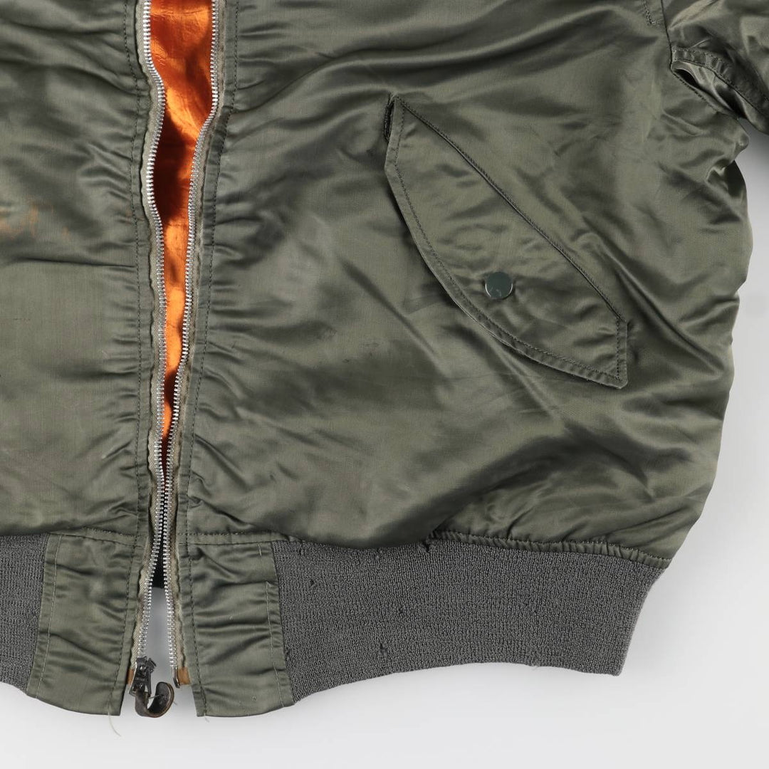 Vintage US Army L-2B Military Flight Jacket, Large, Men's Size L unclear Khaki type Vintage Second Hand