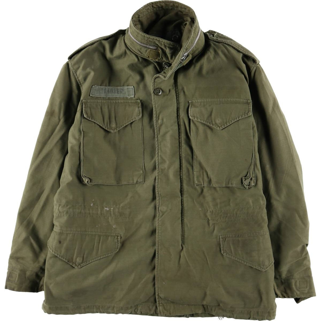 Vintage 1970'S US Army M-65 2nd Class Military Field Jacket, Men's Size Medium unclear Khaki type Vintage Second Hand