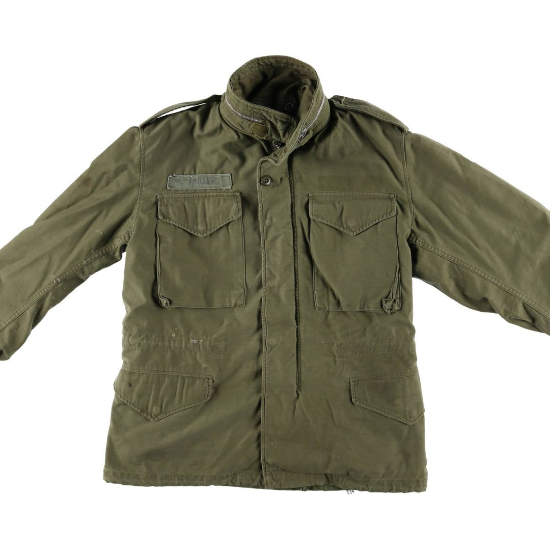 Vintage 1970'S US Army M-65 2nd Class Military Field Jacket, Men's Size Medium unclear Khaki type Vintage Second Hand