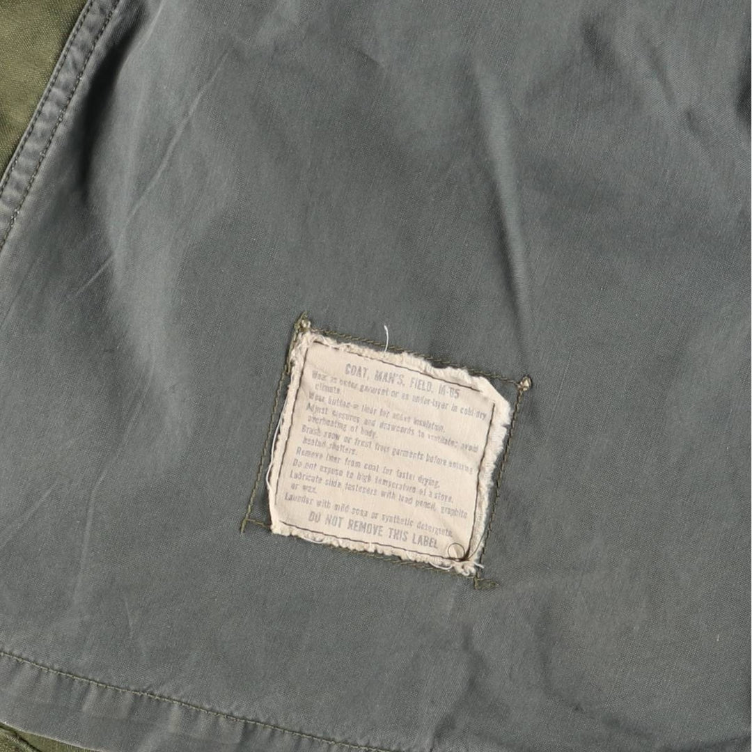 Vintage 1970'S US Army M-65 2nd Class Military Field Jacket, Men's Size Medium unclear Khaki type Vintage Second Hand