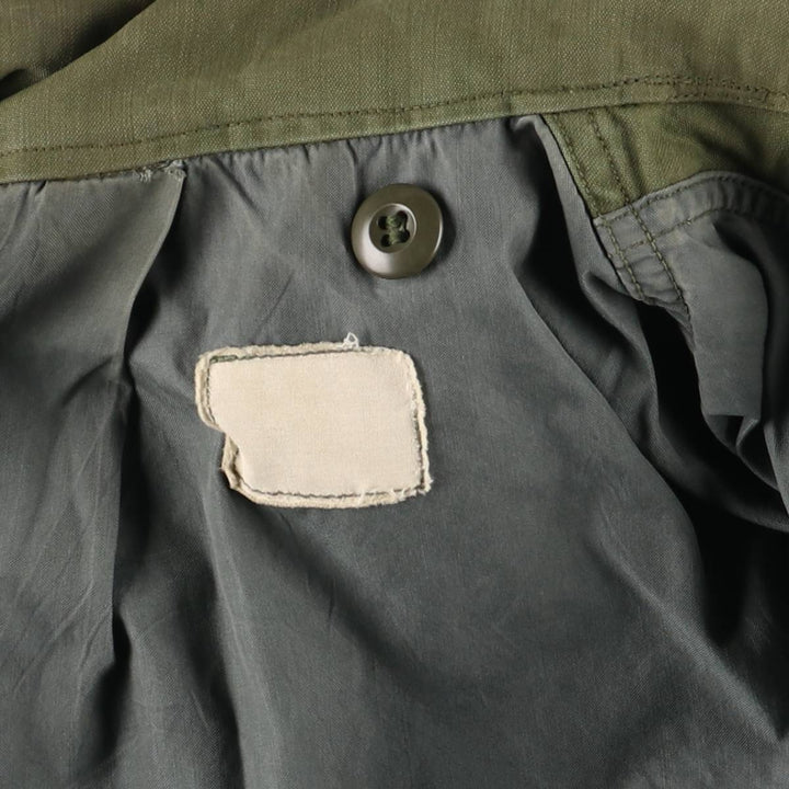 Vintage 1970'S US Army M-65 2nd Class Military Field Jacket, Men's Size Medium unclear Khaki type Vintage Second Hand