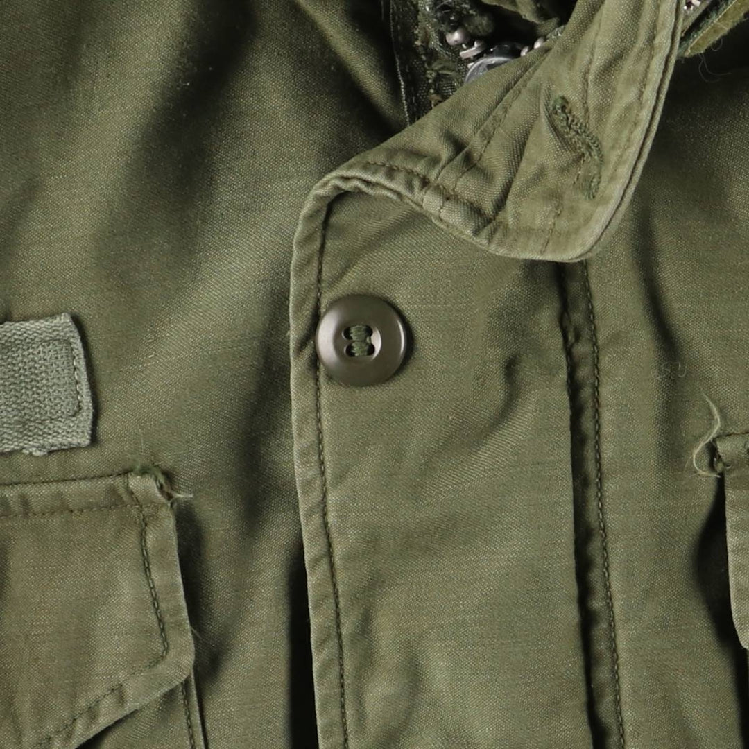 Vintage 1970'S US Army M-65 2nd Class Military Field Jacket, Men's Size Medium unclear Khaki type Vintage Second Hand