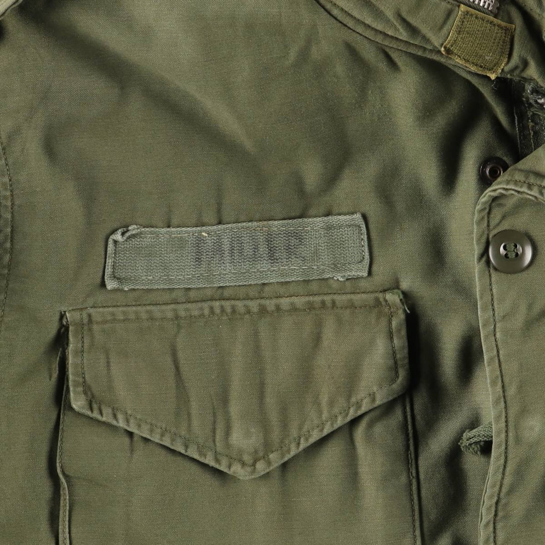 Vintage 1970'S US Army M-65 2nd Class Military Field Jacket, Men's Size Medium unclear Khaki type Vintage Second Hand