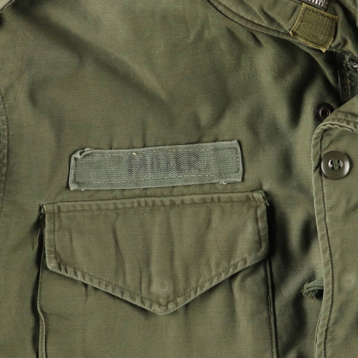 Vintage 1970'S US Army M-65 2nd Class Military Field Jacket, Men's Size Medium unclear Khaki type Vintage Second Hand