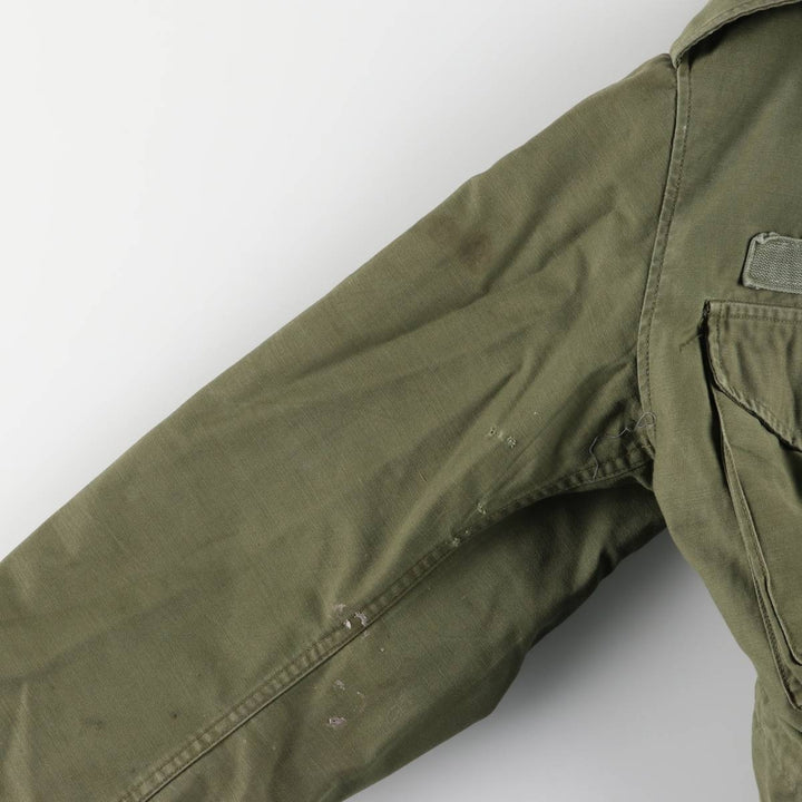 Vintage 1970'S US Army M-65 2nd Class Military Field Jacket, Men's Size Medium unclear Khaki type Vintage Second Hand