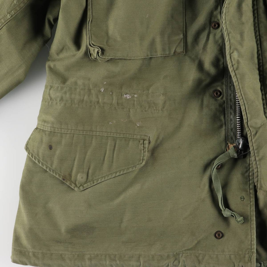 Vintage 1970'S US Army M-65 2nd Class Military Field Jacket, Men's Size Medium unclear Khaki type Vintage Second Hand