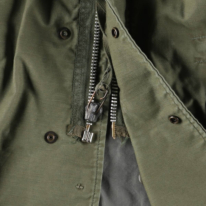 Vintage 1960s-1970'S US Army M-65 2nd Class Military Field Jacket, Men's Size Medium unclear Khaki type Vintage Second Hand