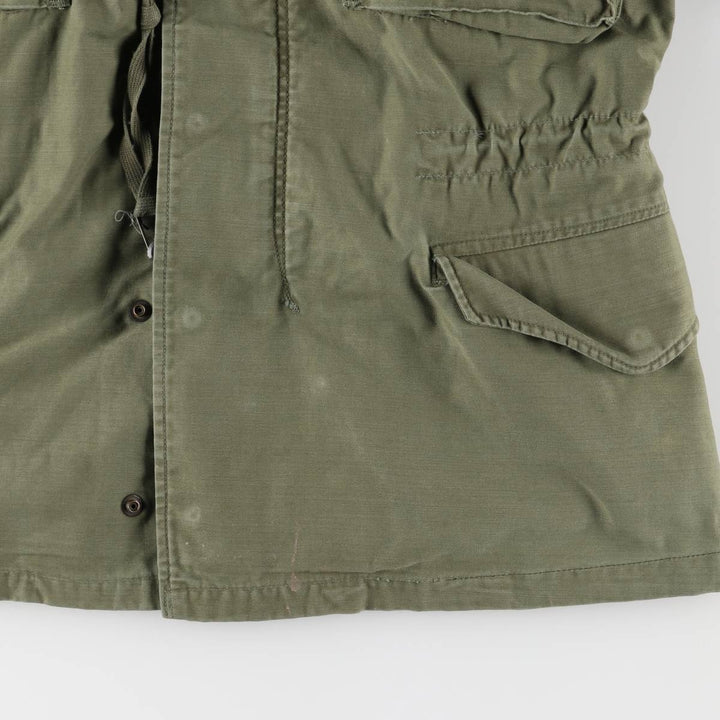 Vintage 1960s-1970'S US Army M-65 2nd Class Military Field Jacket, Men's Size Medium unclear Khaki type Vintage Second Hand