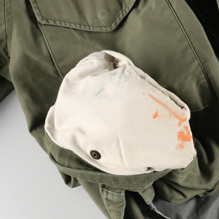 Vintage 1960s-1970'S US Army M-65 2nd Class Military Field Jacket, Men's Size Medium unclear Khaki type Vintage Second Hand